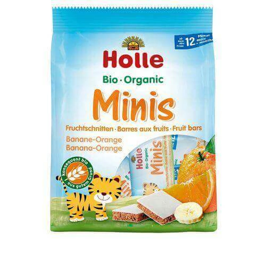 HOLLE Bio Organic Mini Bars Бананово-апельсиновые, 8x12,5 г: цены и характеристики