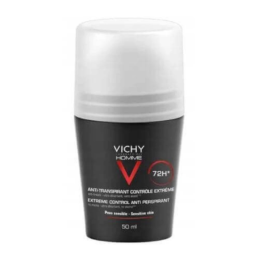 VICHY HOMME Мужской антиперспирант ролл-он 72 часа, 50 мл: цены и характеристики