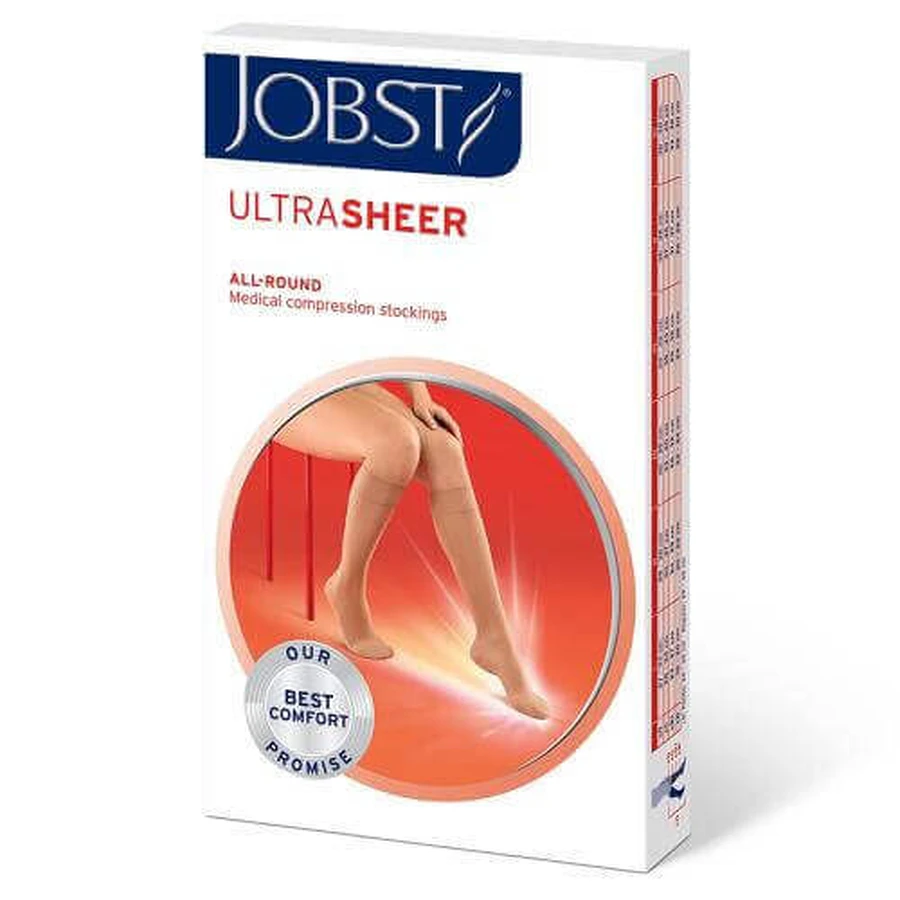 JOBST ULTRASHEER Короткі компресійні гольфи CCL1 натуральні, розмір 1 ZP: ціни та характеристики