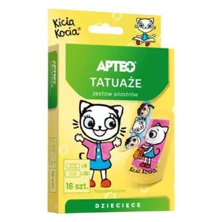 APTEO Набор детских татуировок-пластырей "Котенок", 16 шт.