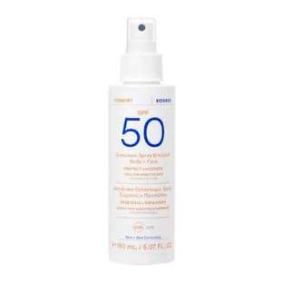 KORRES YOGHURT Защитная эмульсия-спрей для тела и лица SPF50, 150 мл