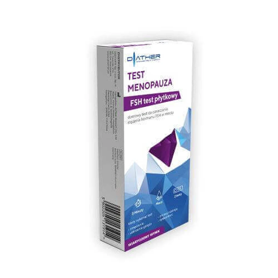 DIATHER Тест на тромбоциты при менопаузе, 2 единицы: цены и характеристики