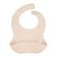 CANPOL BABIES Силиконовый нагрудник с карманом кремовый, 1шт