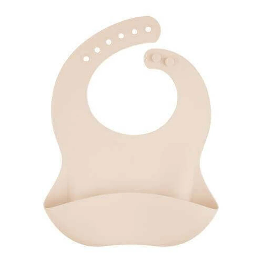 CANPOL BABIES Силиконовый нагрудник с карманом кремовый, 1шт: цены и характеристики