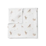 Lullalove Большое муслиновое обертывание Лошадки 150 x 200 см
