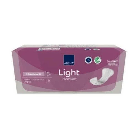 ABENA light premium ultra mini 0 - стельки, 24шт: цены и характеристики