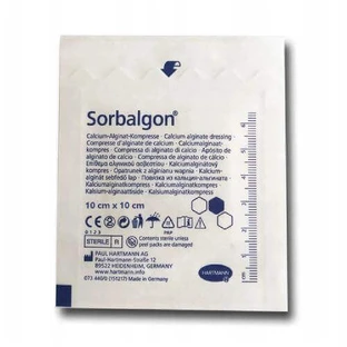 Альгинатная стерильная повязка SORBALGON 10 см x 10 см, 1 шт.