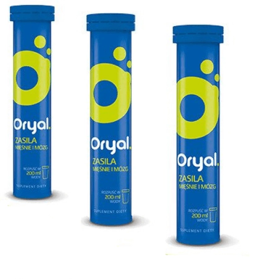 Набор из 3 х Oryal Muscle and brain power, 20 шипучих таблеток: цены и характеристики