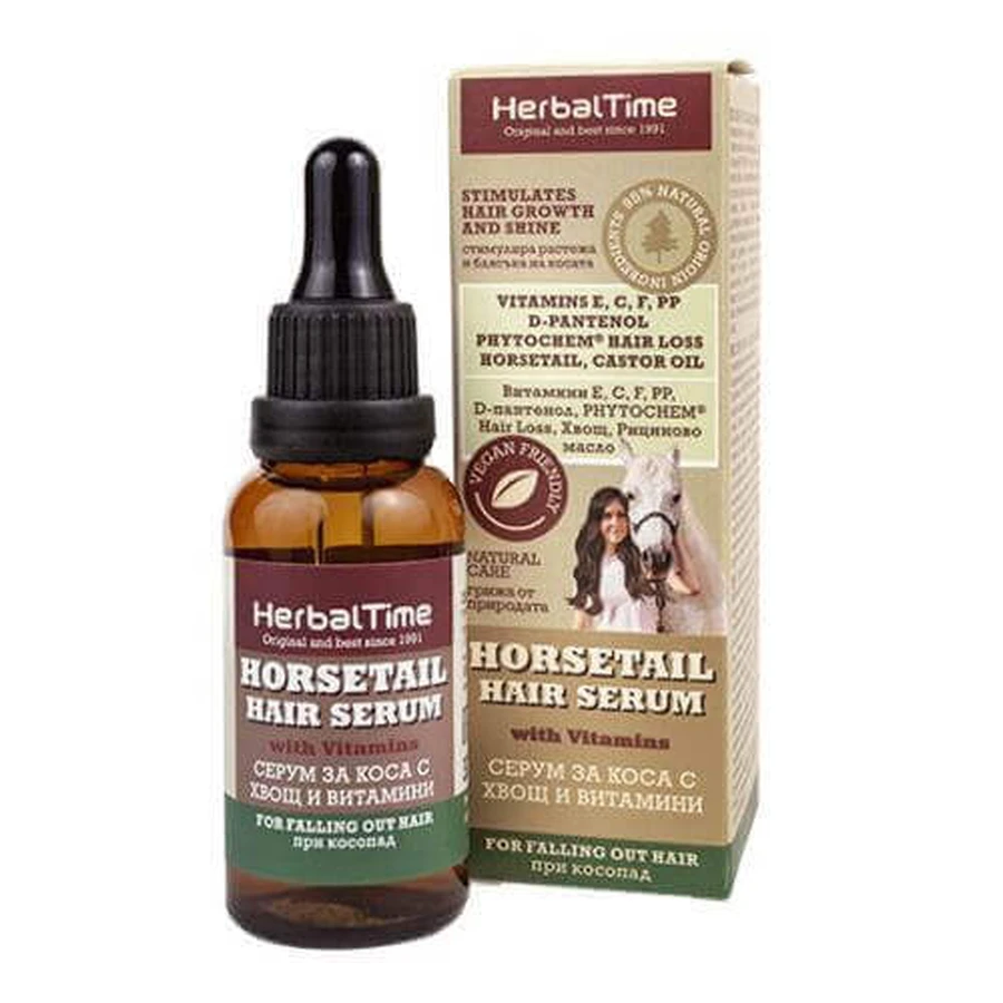 Сыворотка для волос Herbal Time Horsetail с хвощом полевым и витаминами, 30 мл: цены и характеристики