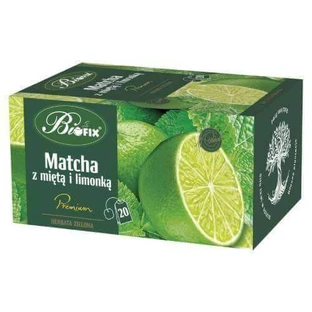 Чай BiFix matcha с мятой и лаймом, 20x2 г