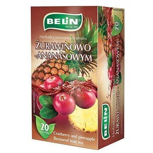 Belin Фруктовый чай со вкусом клюквы и ананаса, 20 x 2 г