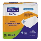 Регулярні поглинаючі прокладки Septona Dry Plus Regular 90x60 см, 15 шт.