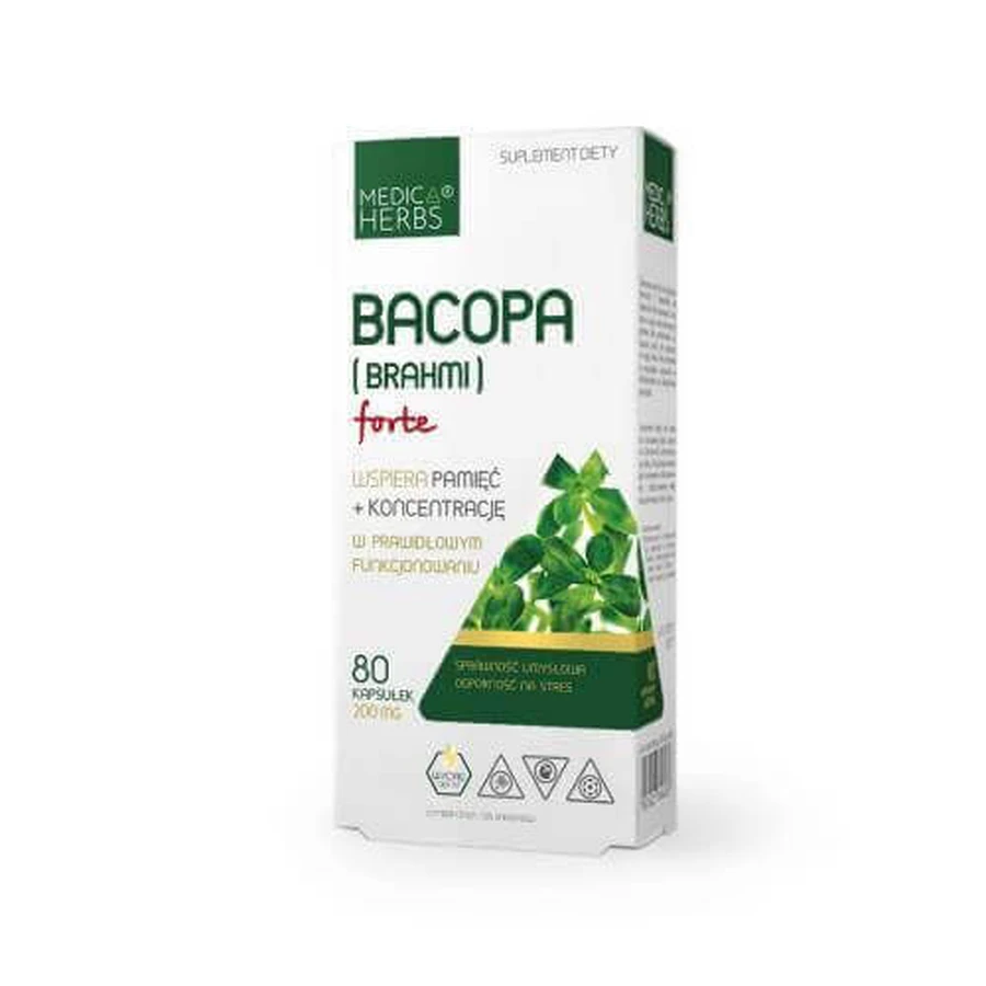 Medica Herbs Бакопа (Брахми) Форте, 80 капсул: цены и характеристики