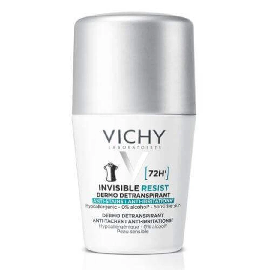 VICHY Invisible Resist Антиперспірант проти подряпин рулонний, 50мл, VICHY Invisible Resist Антиперспірант проти подряпин, 50мл: ціни та характеристики