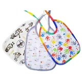 Бавовняний нагрудник Libra-Babies з клейончастою палітуркою, 3 шт.