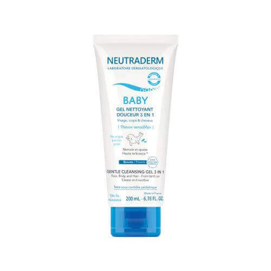 NEUTRADERM BABY Ніжний гель для вмивання 3в1, 200мл: ціни та характеристики