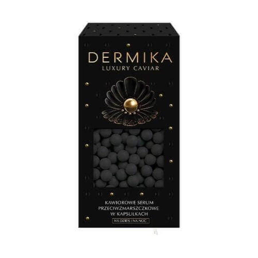 DERMIKA LUXURY CAVIAR Икорная сыворотка против морщин в капсулах для дневного и ночного применения, 60 г: цены и характеристики