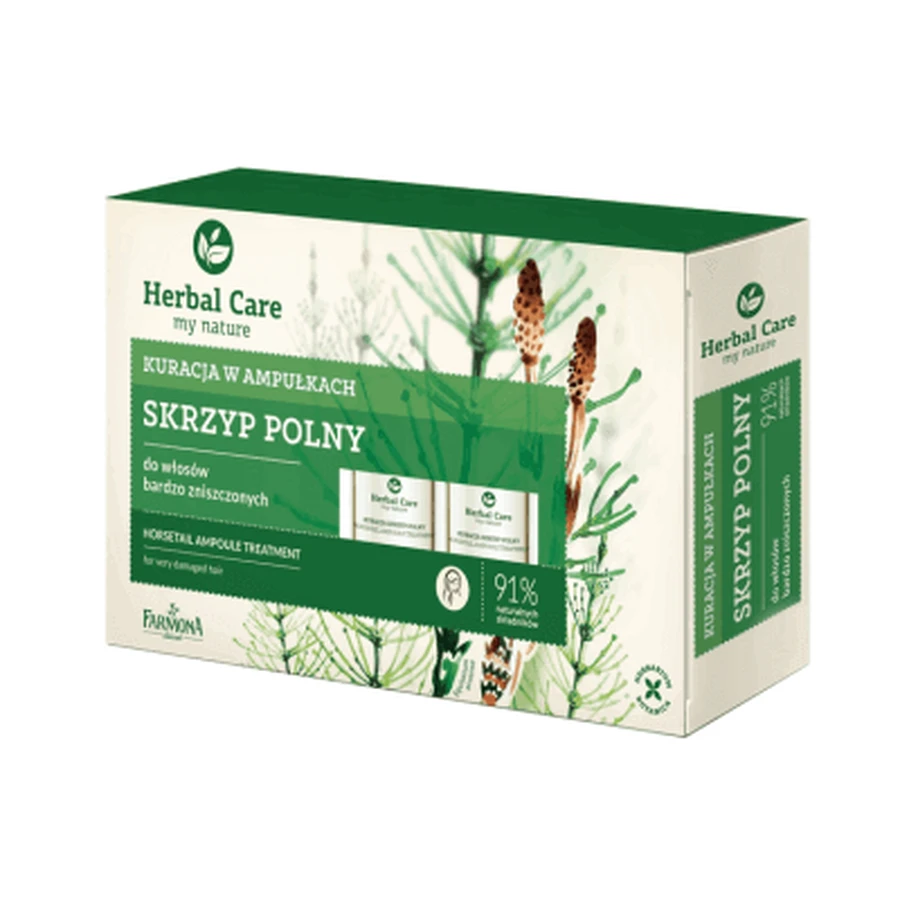 FARMONA HERBAL CARE Хвощ ампульний для дуже пошкодженого волосся, 5х5мл: ціни та характеристики