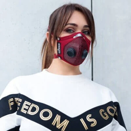 Olmed Sports Mask Maroon (1+1 фільтр) розмір XL, дизайн Анжеліка Юзефчик (Angelika Józefczyk): ціни та характеристики