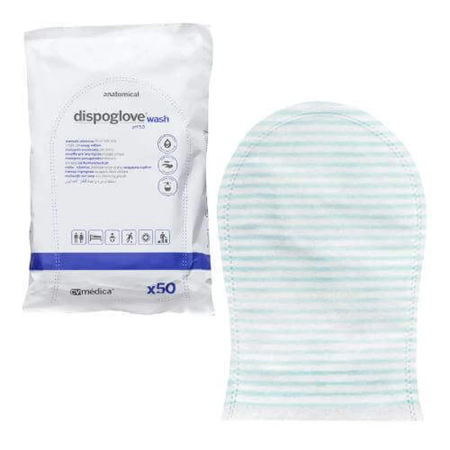 C.V Medica Washer - рукавичка для миття тіла, просочена милом 50шт: ціни та характеристики