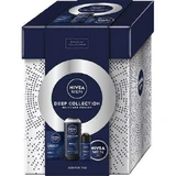 Подарунковий набір для чоловіків Nivea Men Deep Collection Крем після гоління, 100 мл + Крем для тіла, обличчя та рук, 75 мл + Антиперспірант рулонний, 50 мл + Гель для душу, 250 мл