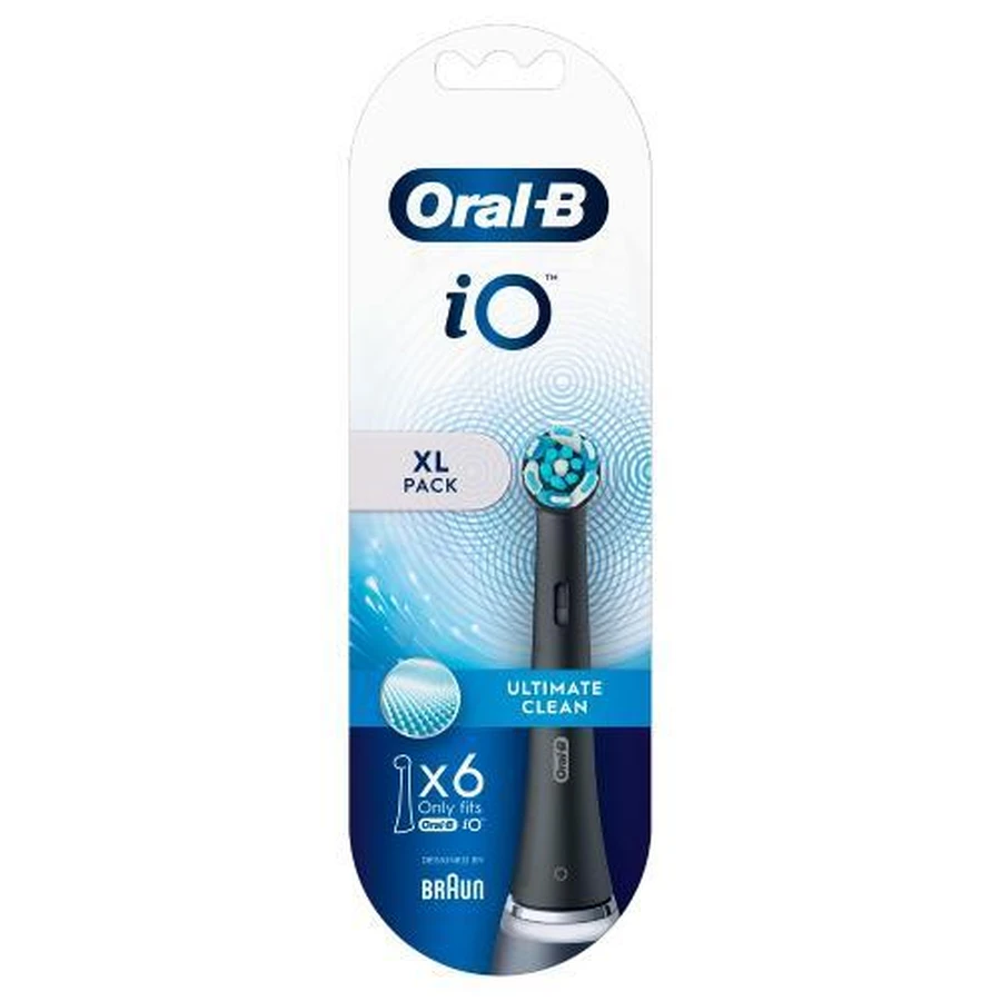 Змінні насадки Oral-B iO Ultimate Clean для електричних зубних щіток чорні, 6 шт.: ціни та характеристики