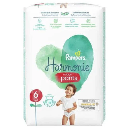 PAMPERS Harmonie Pants 6 підгузники, розмір 6, 18 шт.: ціни та характеристики
