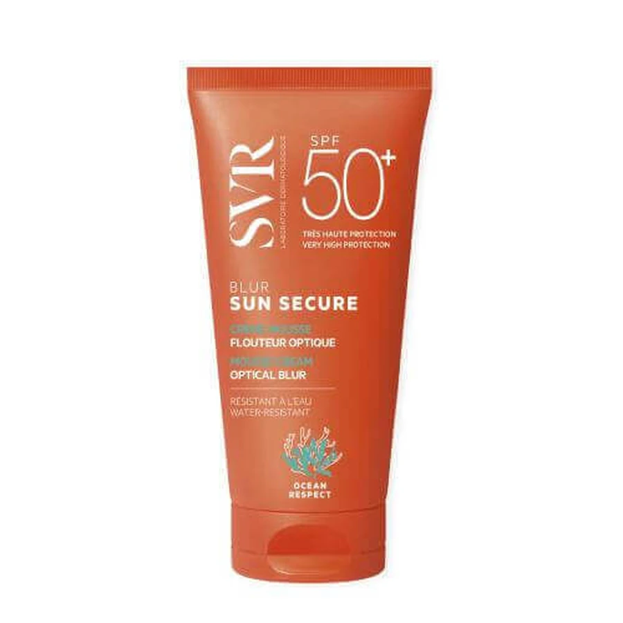 SVR SUN SECURE BLUR Оптично об'єднуючий крем для обличчя SPF 50+, 50 мл: ціни та характеристики