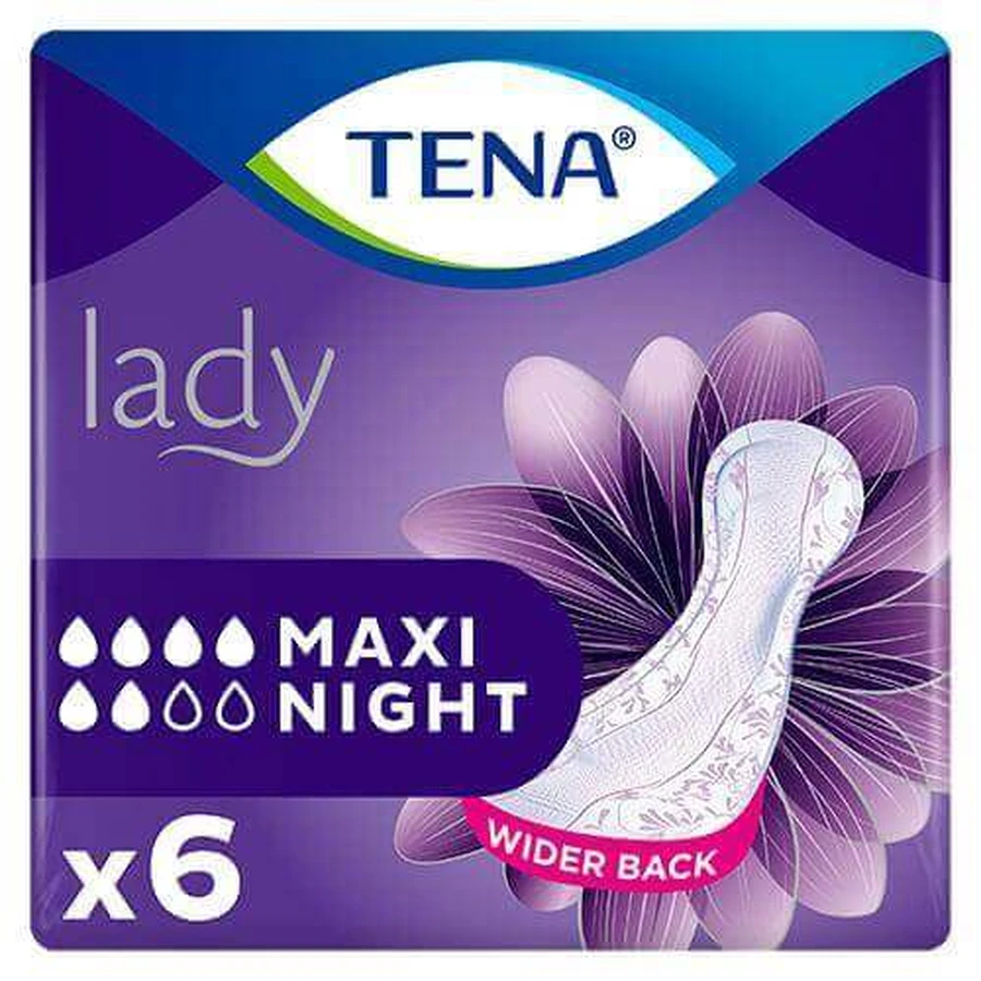 Нічні анатомічні підгузки TENA Lady Maxi, 6 шт.: ціни та характеристики