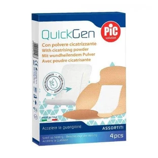PIC QuickGen Гіалуронова кислота суміш марлевих пластирів, 4 шт.