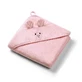 Бамбукове покривало для ванни BabyOno з капюшоном 100x100см 1553/01 рожеве