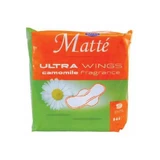 Салфетки гигиенические MATTES Ultra Wings Camomile, 9шт