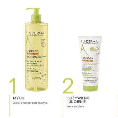 A-DERMA EXOMEGA Control Пом'якшувальна олія для душу для дітей та дорослих, 750 мл: ціни та характеристики