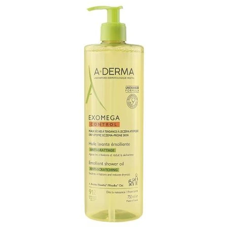 A-DERMA EXOMEGA Control Пом'якшувальна олія для душу для дітей та дорослих, 750 мл: ціни та характеристики