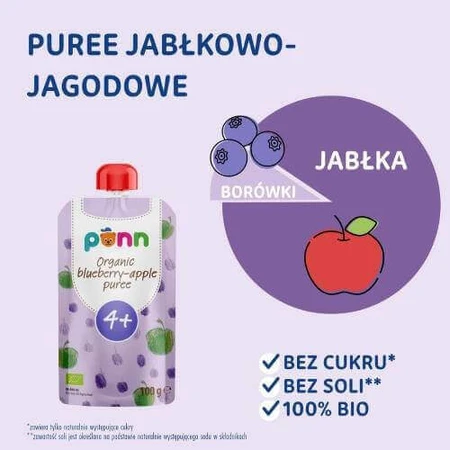 SALVEST PÕNN BIO Яблочно-ягодное пюре, 100 г: цены и характеристики