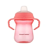 Поїльник-непроливайка CANPOL BABIES FirstCup з м'яким загубником 250 мл, рожевий 56/615_pin