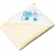 TEGA BABY покривало для ванни ДОГ І КІШКА жовте 80x80см