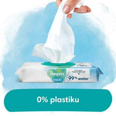 PAMPERS вологі серветки harmonie aqua, 48шт без пластику: ціни та характеристики