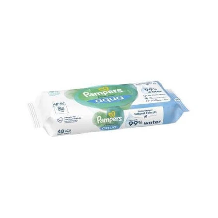 PAMPERS вологі серветки harmonie aqua, 48шт без пластику: ціни та характеристики