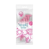 Gillette Simply Venus 2 Одноразовые бритвы для женщин, 5 шт.