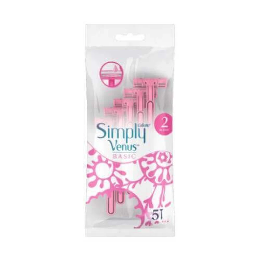Gillette Simply Venus 2 Одноразові бритви для жінок, 5 шт.: ціни та характеристики