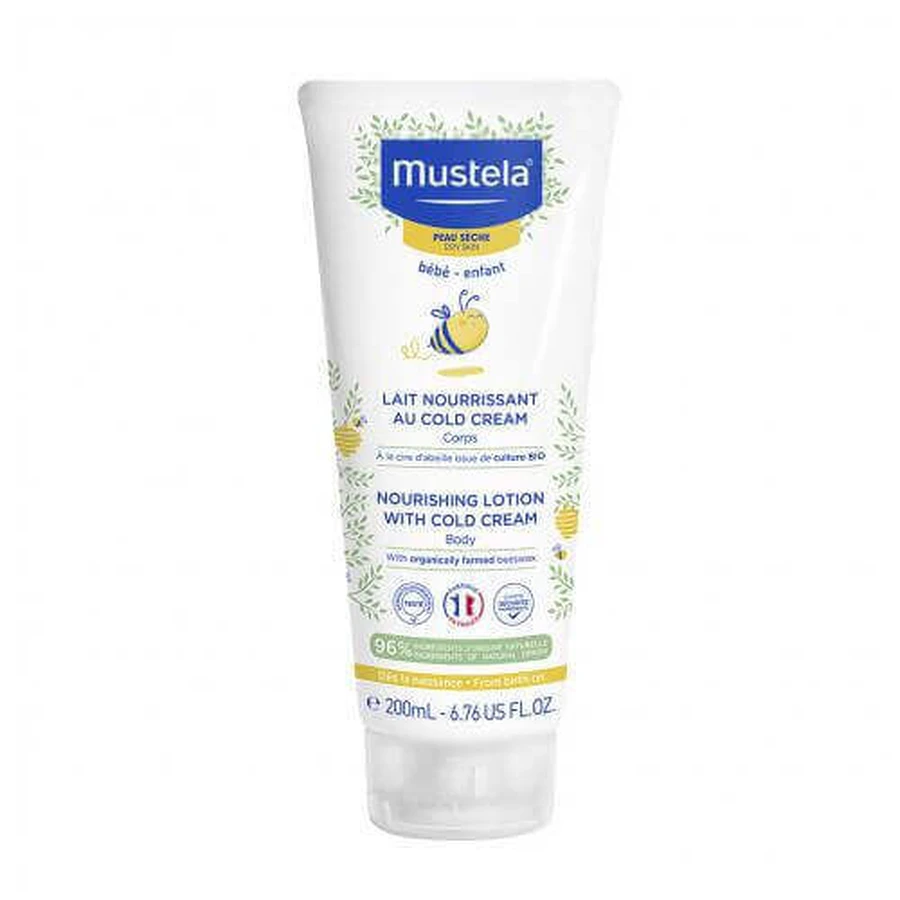 MUSTELA BÉBÉ Молочко живильне з холодними вершками, 200 мл: ціни та характеристики