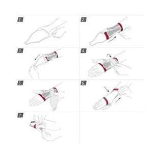 Бандаж для зап'ястя Actimove Professional Line з посиленням та медичною компресією (XS) лівий білий