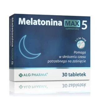 Alg Pharma Мелатонин Макс 5, 30 таблеток