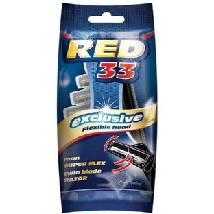Mattes Red 33 Одноразовая бритва, 5шт