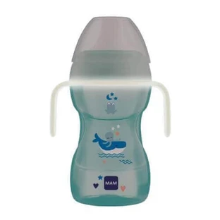 Чашка MAM Fun to Drink синя, 270 мл