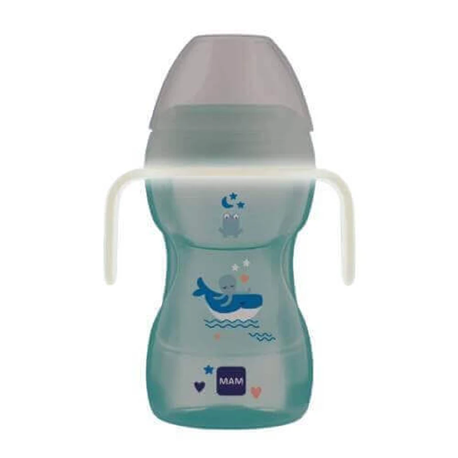 Чашка MAM Fun to Drink синя, 270 мл: ціни та характеристики