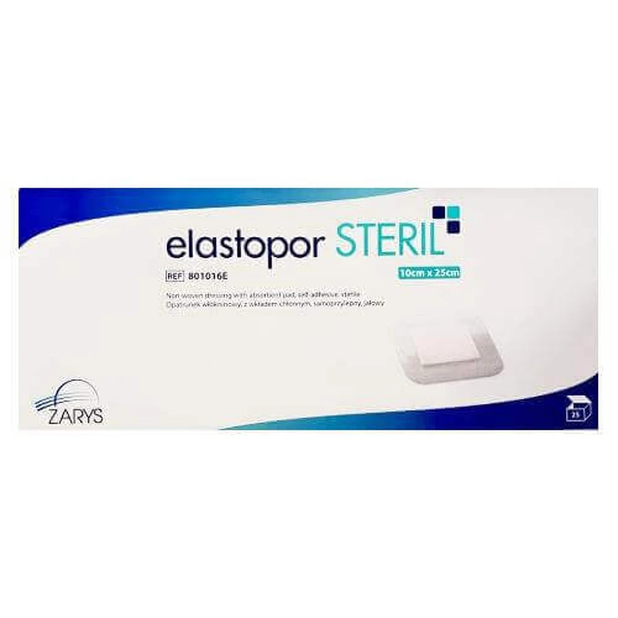 ELASTOPOR STERIL стерильная нетканая адгезивная повязка с впитывающей подушечкой 10х25 см, 25 шт.: цены и характеристики