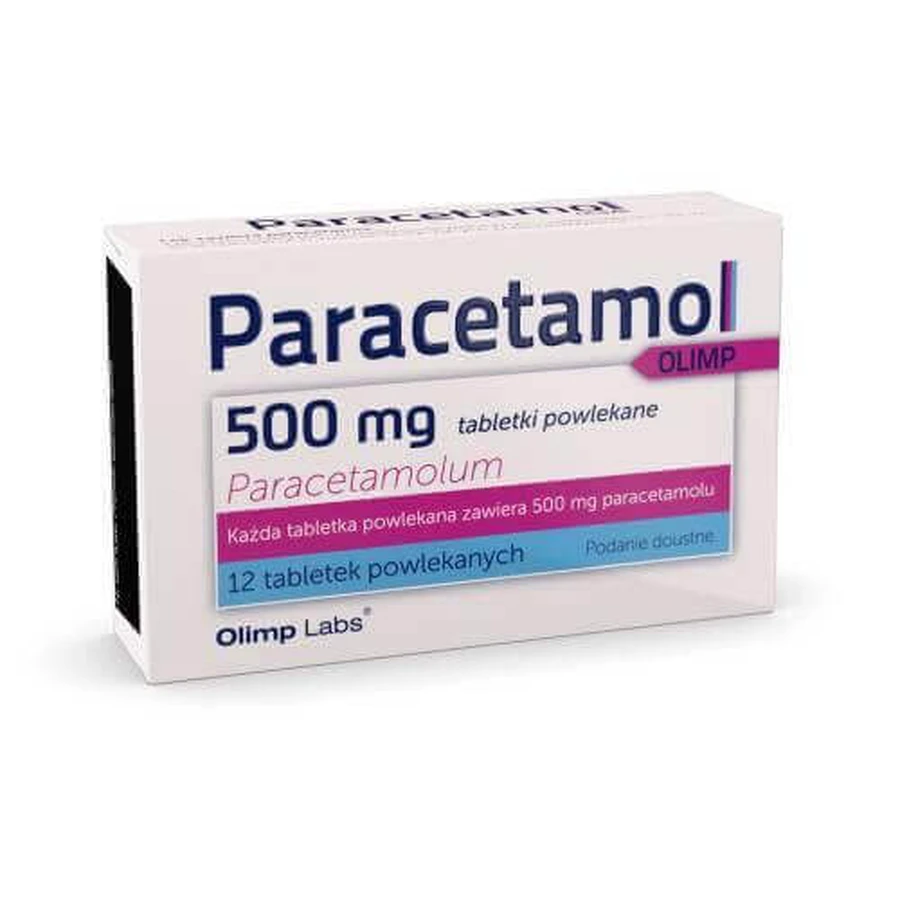 Парацетамол Олімп 500 мг по 12 таблеток, вкритих плівковою оболонкою: ціни та характеристики