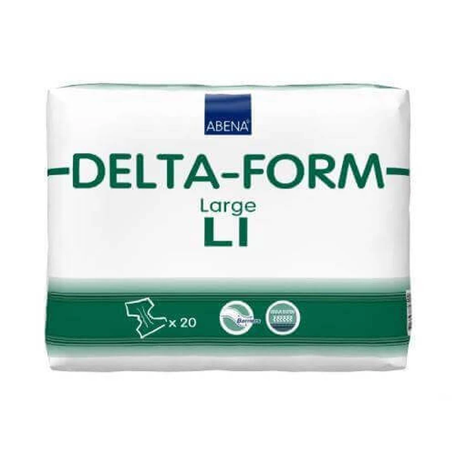 Підгузки для дорослих ABENA DELTA-FORM Large L1, 20 шт.: ціни та характеристики